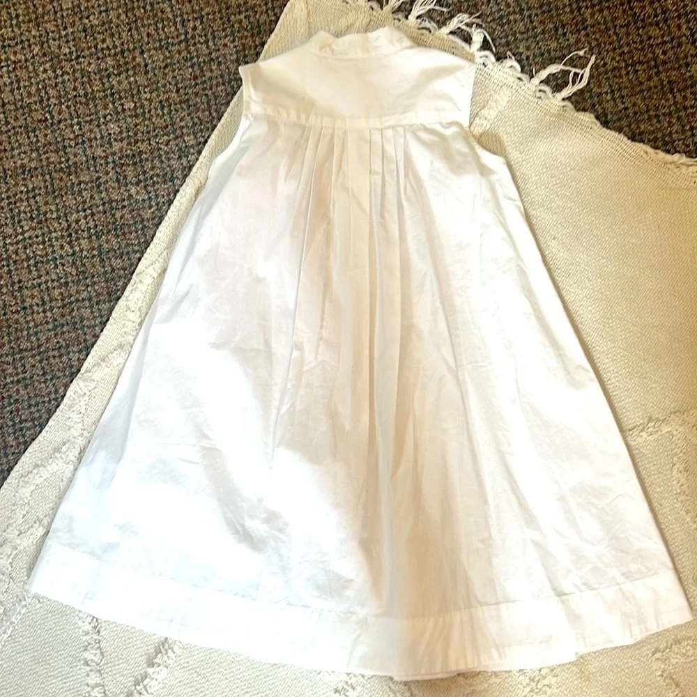 Banana Republic Girls White Cotton Dress size 4 NWT